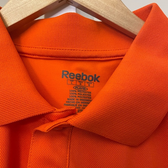Reebok mens Miami Dolphins polo shirt. Size Large. Orange - Picture 2 of 4